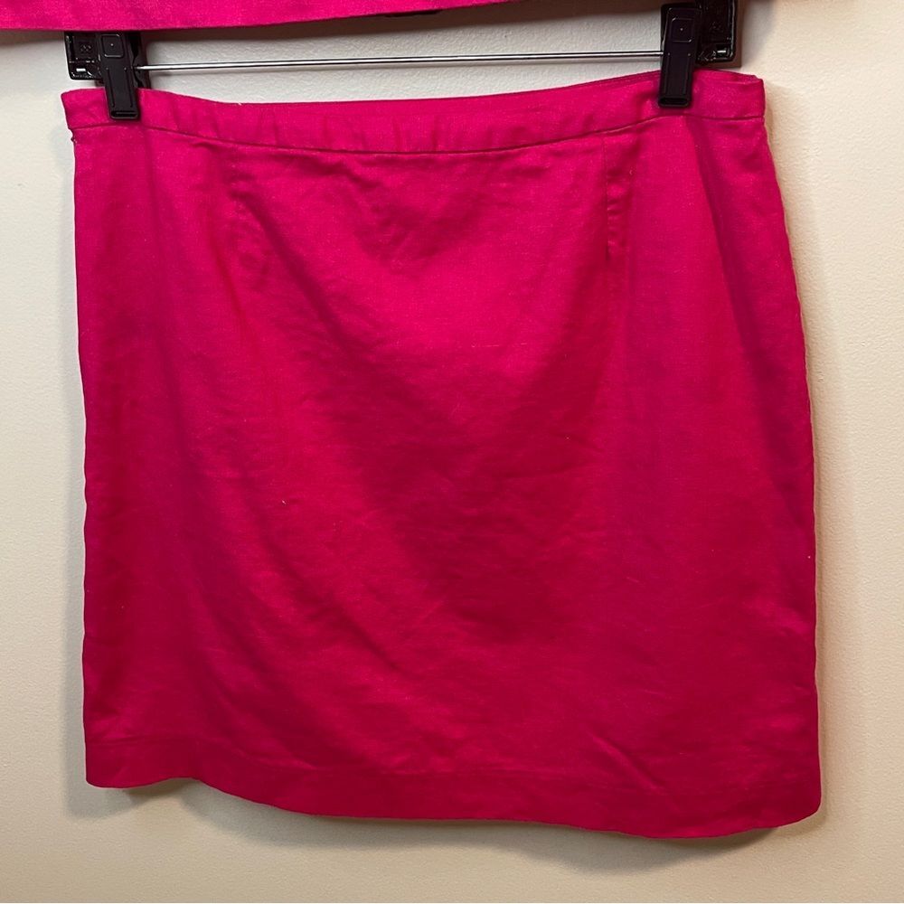 Banana Republic Fuchsia Linen Blend Skirt Set - Picture 7 of 11